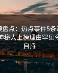 樱桃视频盘点：热点事件5条亲测有效秘诀，神秘人上榜理由罕见令人无法自持